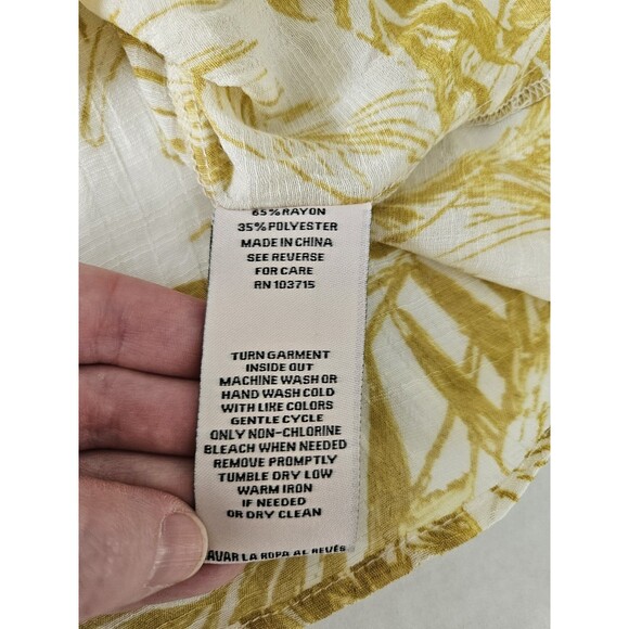 Nanette Lepore Gold Ray Smocked Tank Top Sz S - Picture 12 of 12